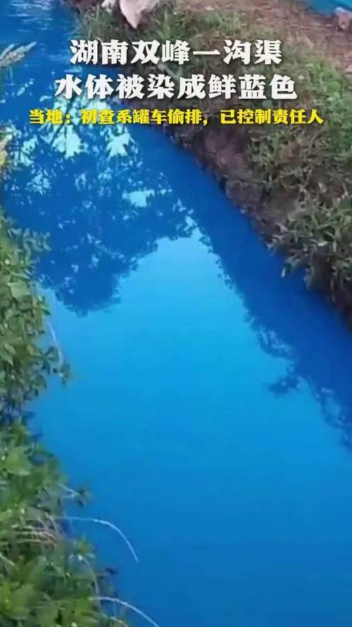 新澳2025天天正版资料和沟渠水体被染成蓝色与沟渠水体被染成蓝色怎么办